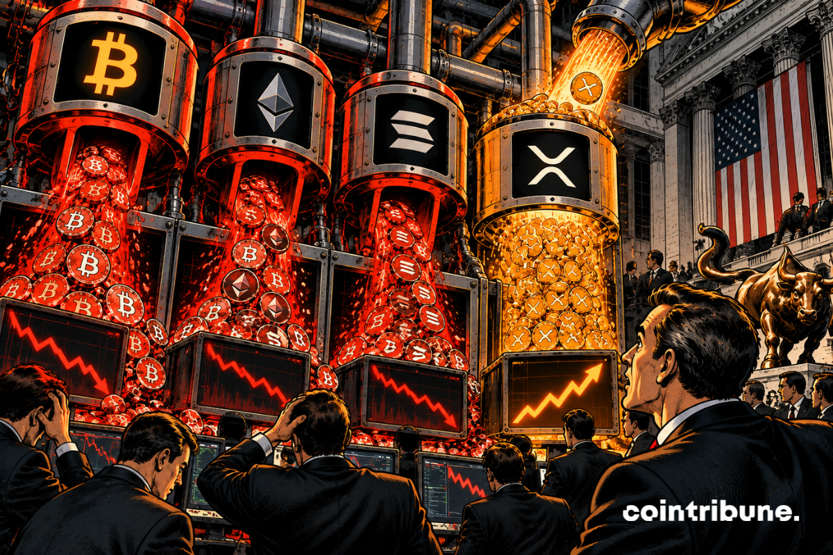 ETF crypto : le XRP domine la journée du 8 septembre avec des entrées nettes positives