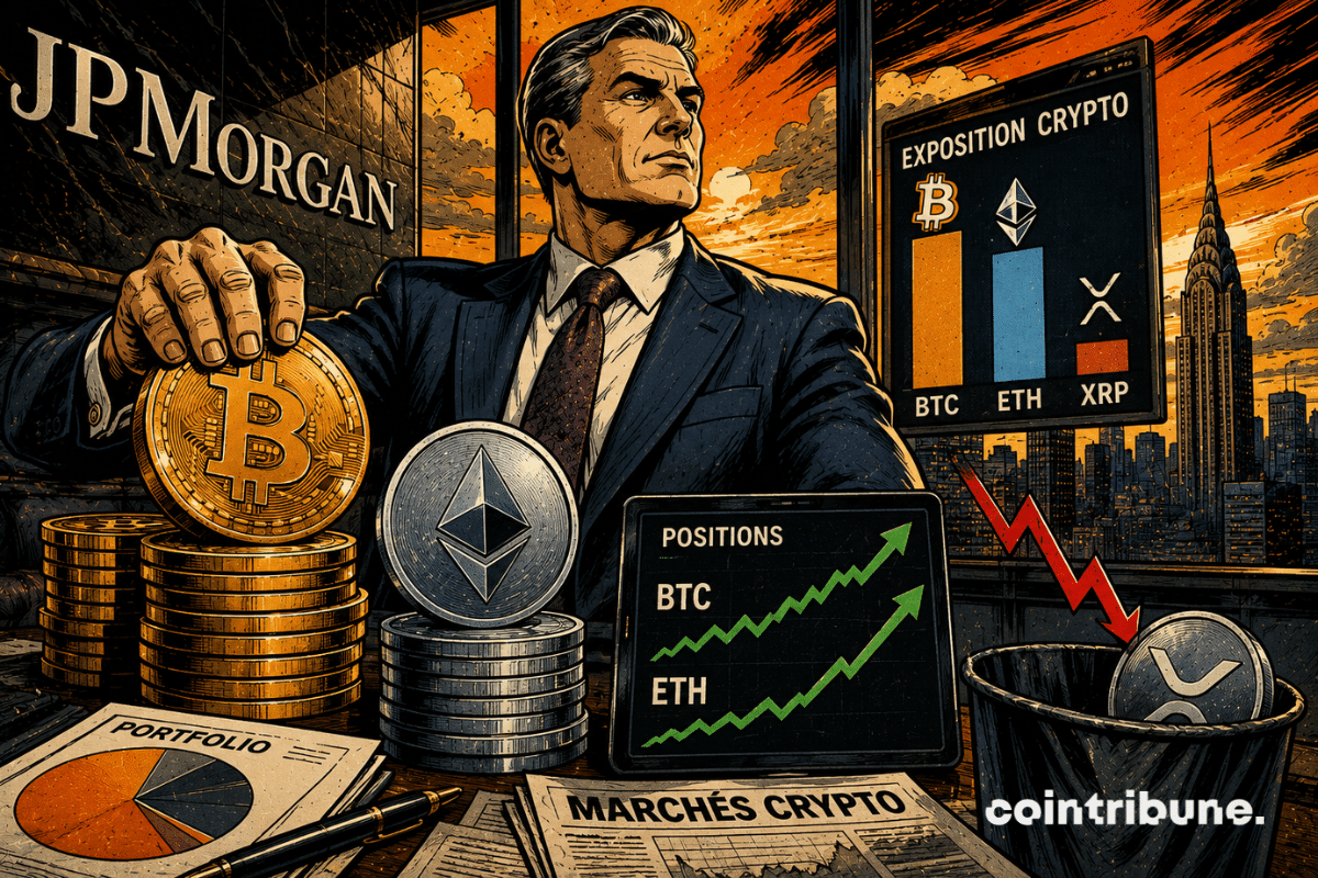 JPMorgan augmente significativement ses investissements en Bitcoin, Ethereum et XRP au T2 2026