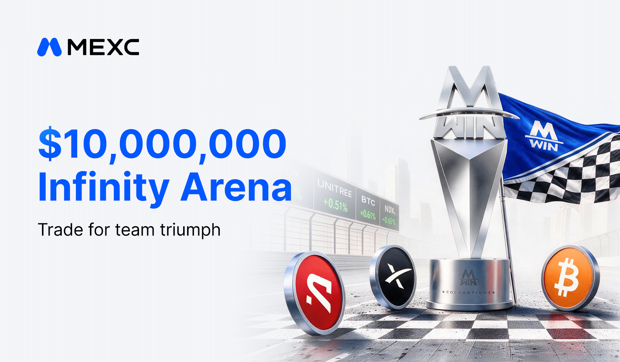 MEXC lance Infinity Arena : trading d’actions sans frais et prize pool jusqu’à 10 millions de USDT