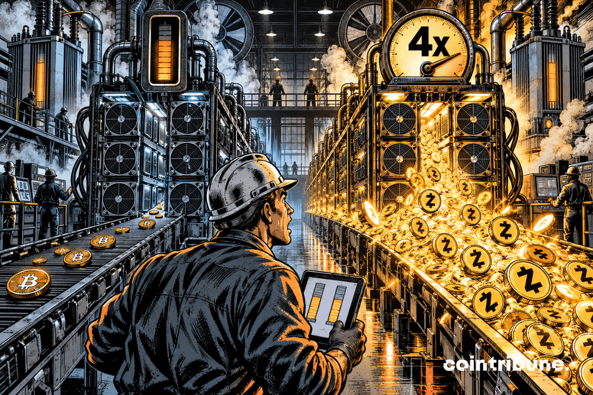 Minage : Zcash rapporte quatre fois plus par mégawatt que Bitcoin début septembre