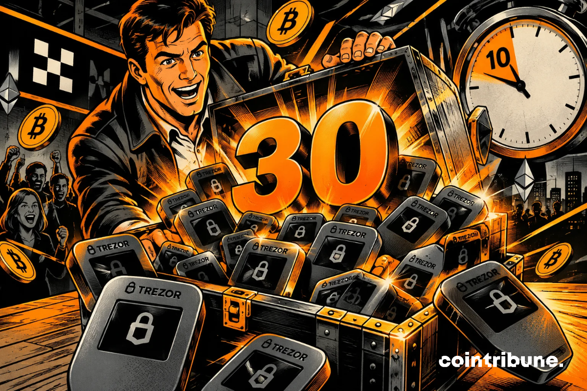 OKX et Cointribune lancent un concours pour gagner 30 wallets Trezor jusqu’au 10 octobre