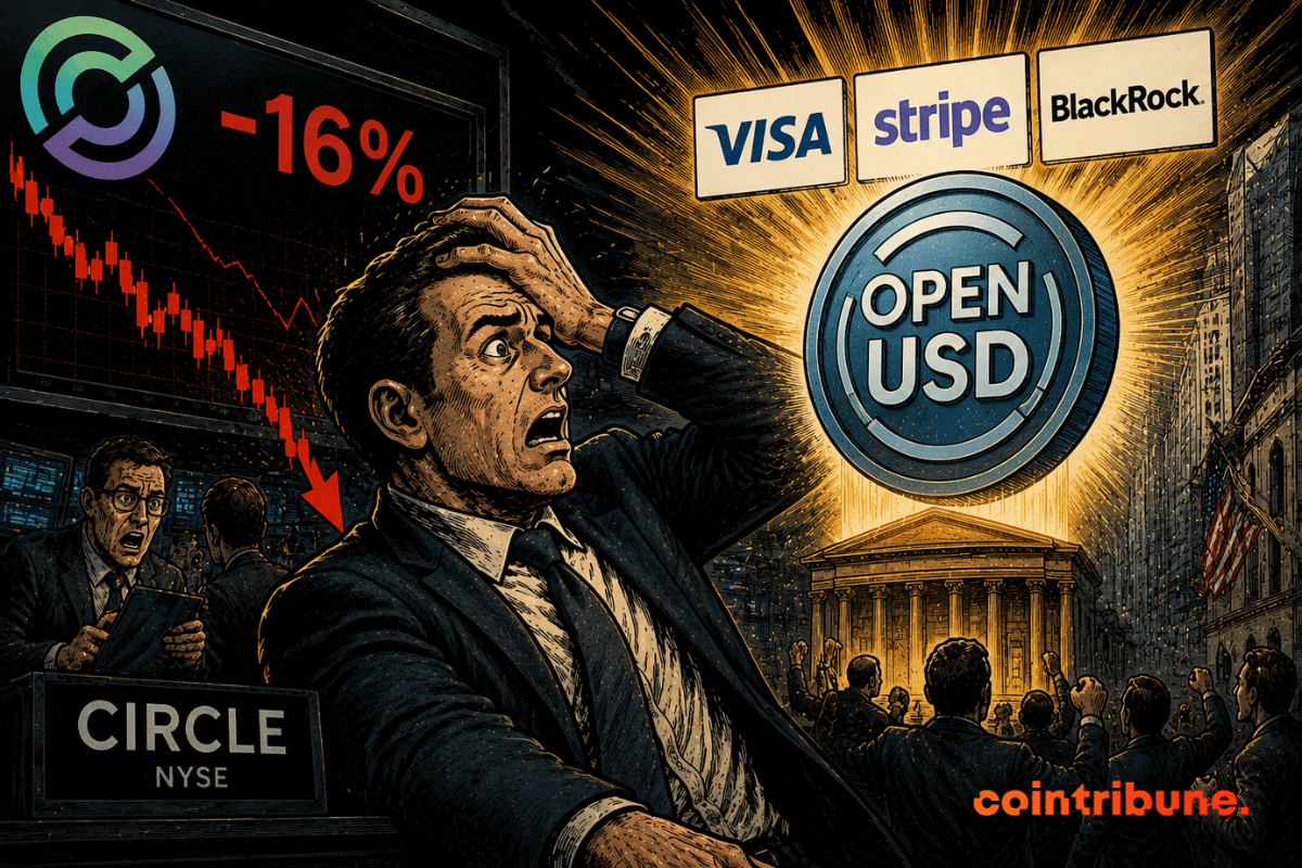 Open USD : un stablecoin majeur porté par Visa, Stripe et BlackRock secoue le marché et la Bourse de Circle