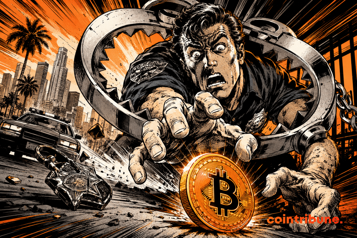 Vol de 350 000 $ en Bitcoin : un ancien policier de Los Angeles condamné à la perpétuité