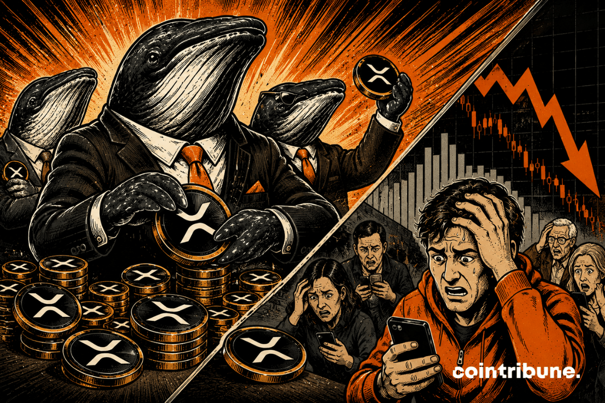 XRP : Accumulation intense des baleines face à la vente des particuliers