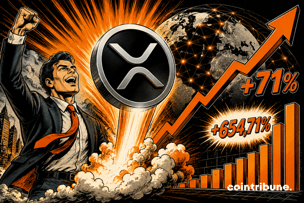 XRP : une envolée spectaculaire de 71 % portée par une activité réseau multipliée par 7